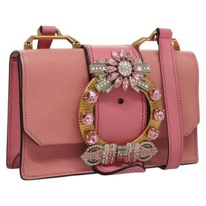 Pre Loved miu miu Women Pink Shoulder Bags